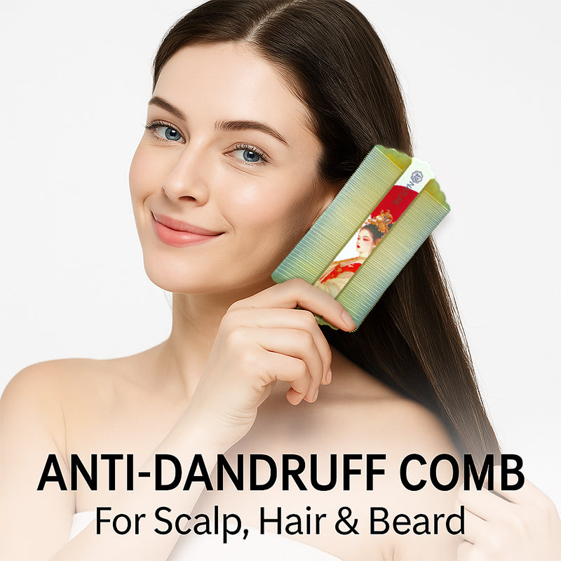 COMB | ZXUNASMR | Double Sided Fine Tooth Combs, Dandruff and Lice Removal, Beard and Hair Styling, Portable and Lightweight