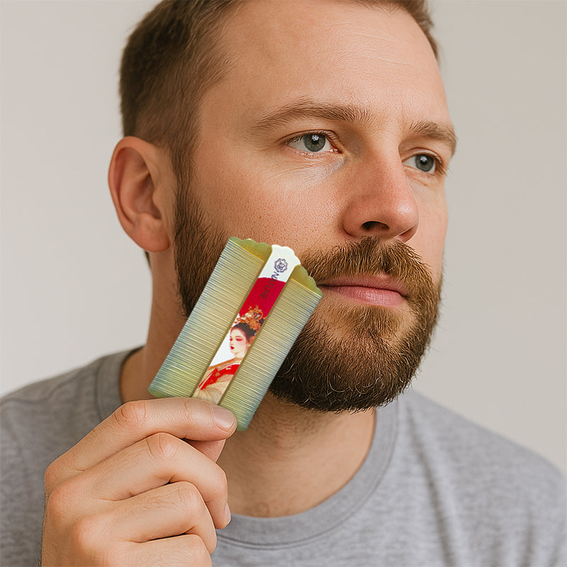 COMB | ZXUNASMR | Double Sided Fine Tooth Combs, Dandruff and Lice Removal, Beard and Hair Styling, Portable and Lightweight
