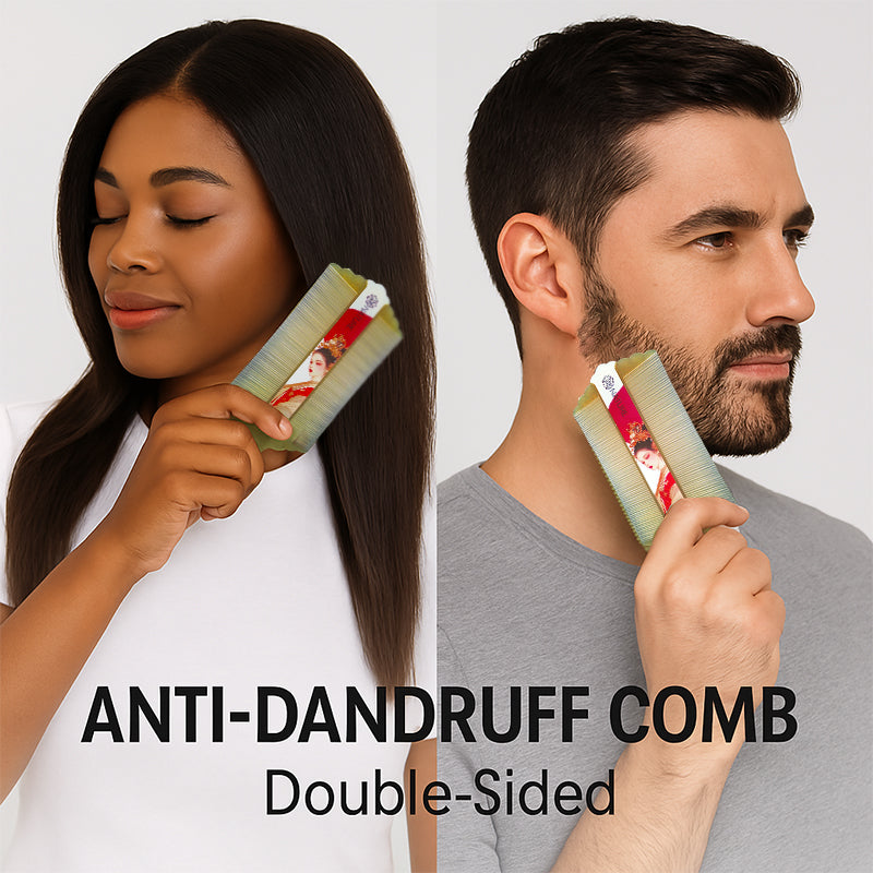 COMB | ZXUNASMR | Double Sided Fine Tooth Combs, Dandruff and Lice Removal, Beard and Hair Styling, Portable and Lightweight