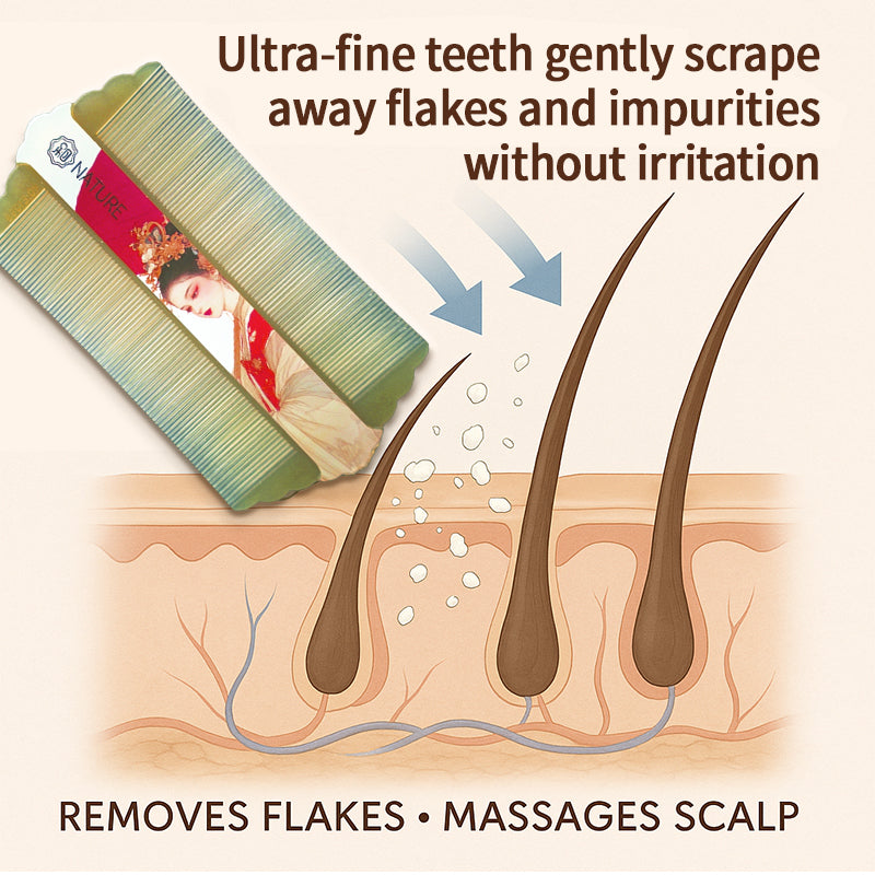 COMB | ZXUNASMR | Double Sided Fine Tooth Combs, Dandruff and Lice Removal, Beard and Hair Styling, Portable and Lightweight