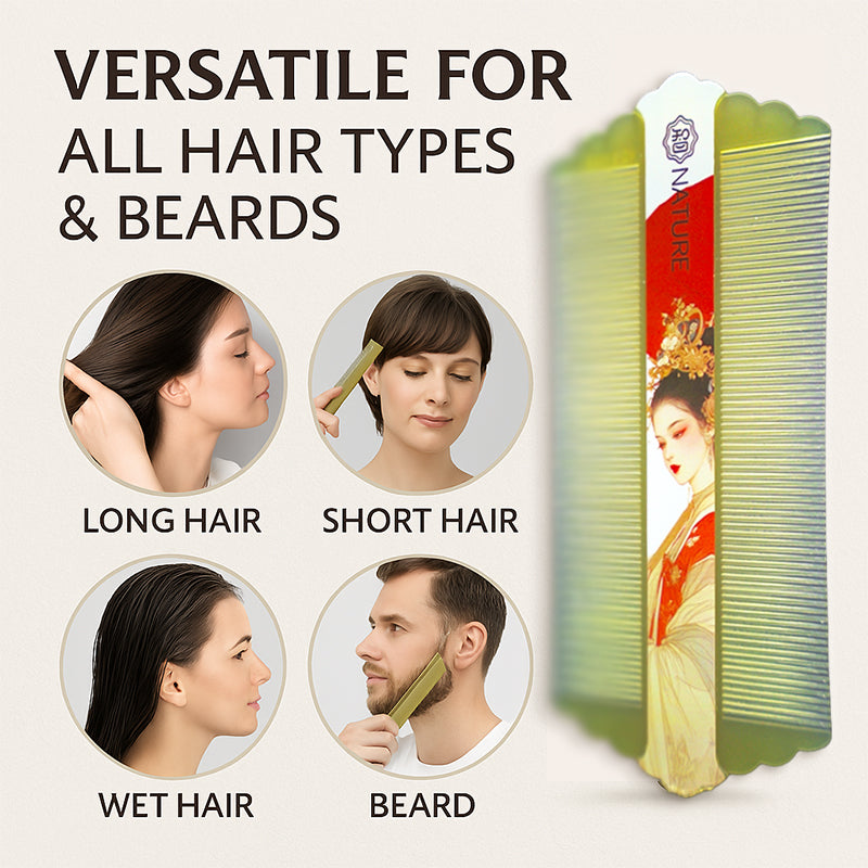 COMB | ZXUNASMR | Double Sided Fine Tooth Combs, Dandruff and Lice Removal, Beard and Hair Styling, Portable and Lightweight